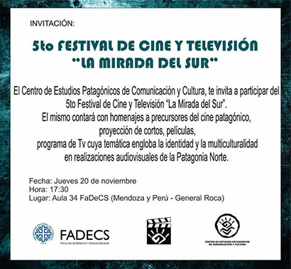 QUINTO FESTIVAL DE CINE Y TV "LA MIRADA DEL SUR"